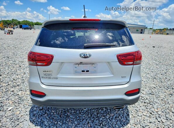5XYPG4A38KG596885 2019 KIA SORENTO Silver Rear view