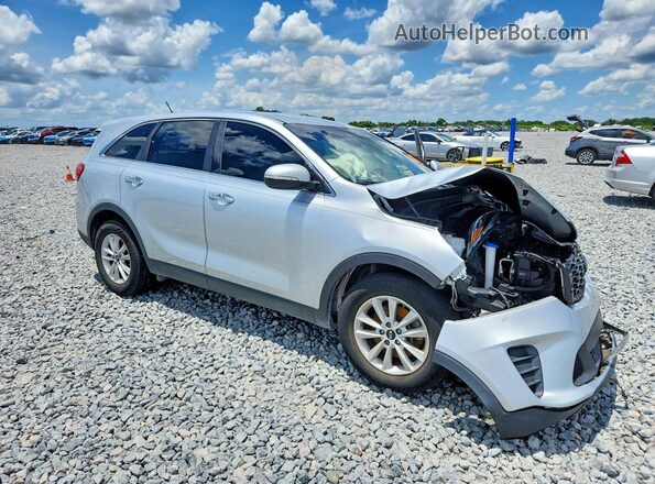 5XYPG4A38KG596885 2019 KIA SORENTO Silver Front right