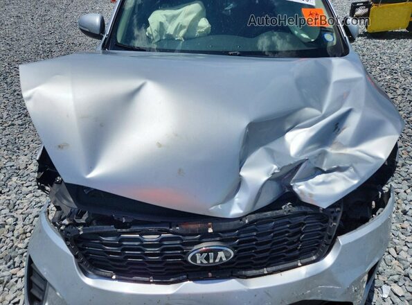 5XYPG4A38KG596885 2019 KIA SORENTO Silver Engine compartment view