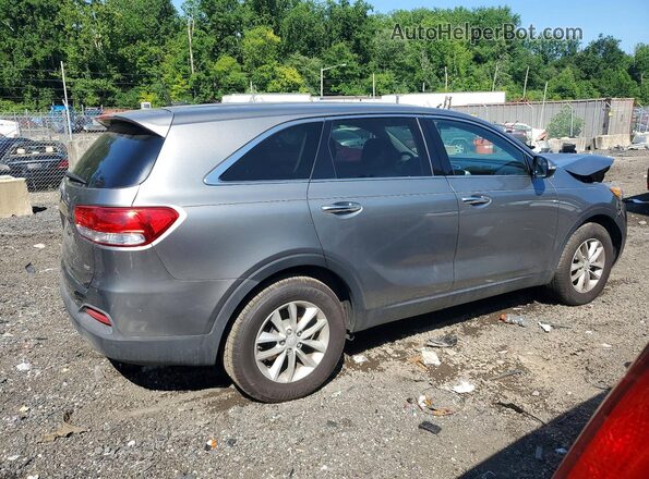 5XYPG4A39GG037028 2016 KIA SORENTO Gray Trasero derecho