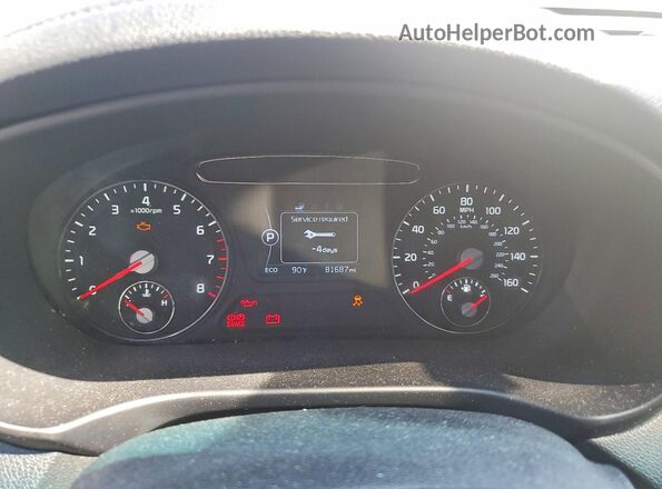 5XYPG4A39GG037028 2016 KIA SORENTO Gray Vista del cuadro de instrumentos
