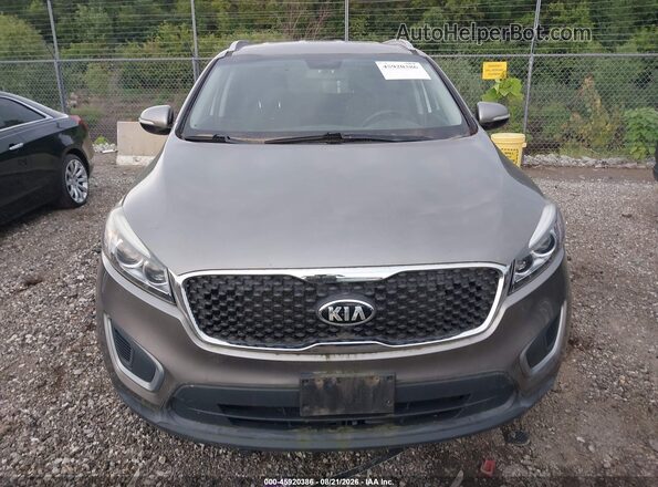 5XYPG4A39GG059725 2016 KIA SORENTO Gray Front view