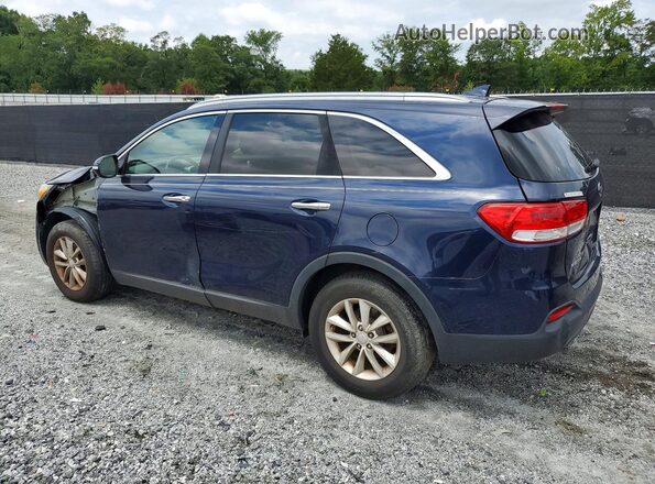 5XYPG4A39GG113993 2016 KIA SORENTO Blue Задня ліва чверть
