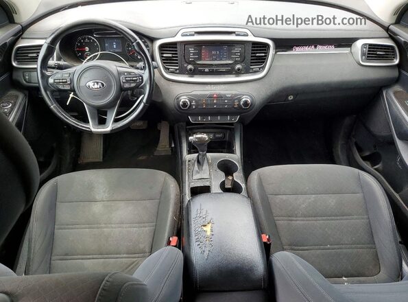 5XYPG4A39GG113993 2016 KIA SORENTO Blue Вид панелі приладів
