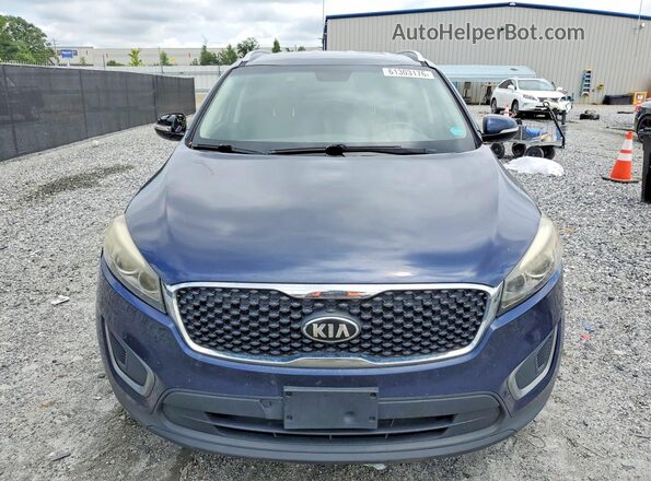 5XYPG4A39GG113993 2016 KIA SORENTO Blue Вид спереду