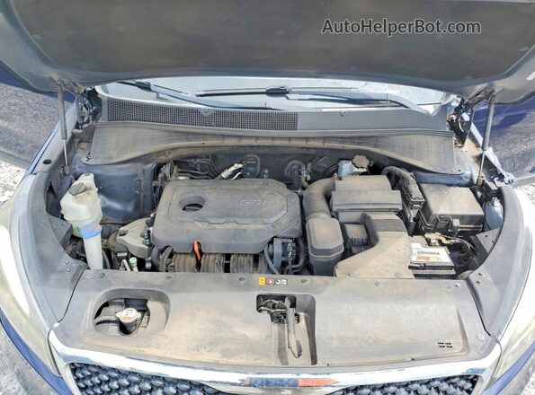 5XYPG4A39GG113993 2016 KIA SORENTO Blue Вид підкапотного простору
