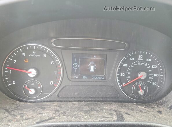 5XYPG4A39GG113993 2016 KIA SORENTO Blue Вид щитка приладів