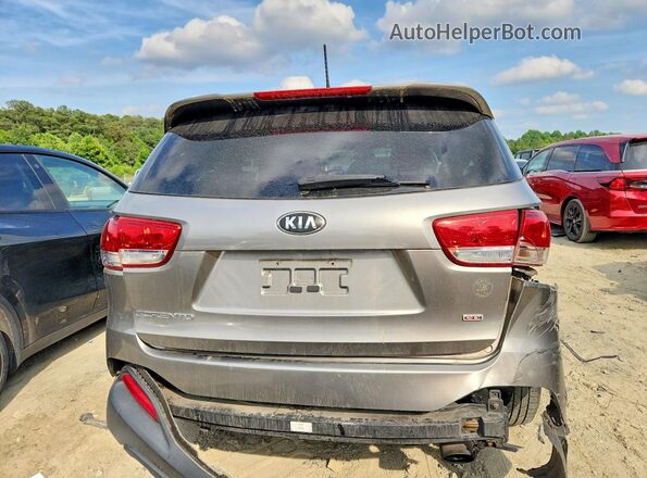 5XYPG4A39GG124816 2016 KIA SORENTO Gray Vista trasera