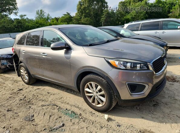 5XYPG4A39GG124816 2016 KIA SORENTO Gray Delantero derecho