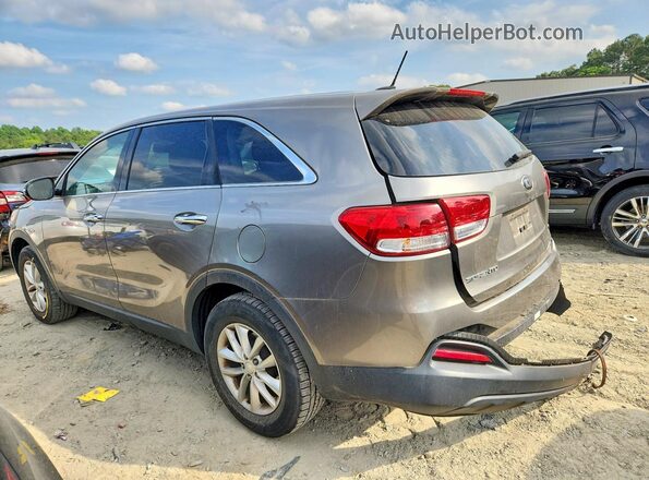 5XYPG4A39GG124816 2016 KIA SORENTO Gray Trasero izquierdo
