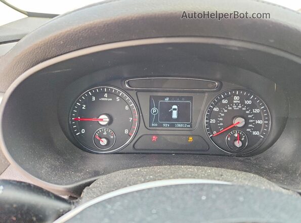 5XYPG4A39GG124816 2016 KIA SORENTO Gray Vista del cuadro de instrumentos