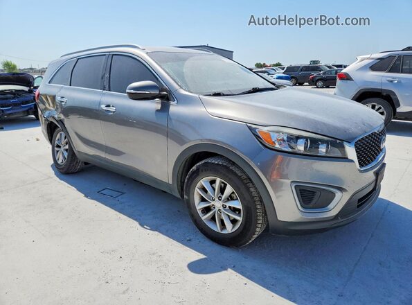 5XYPG4A39JG415730 2018 KIA SORENTO Серый Передняя правая четверть