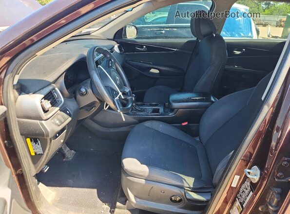5XYPG4A3XGG052363 2016 KIA SORENTO Burgundy Front interior view