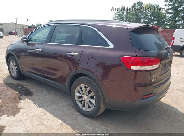 5XYPG4A3XJG409130 2018 KIA SORENTO Purple Задня ліва чверть