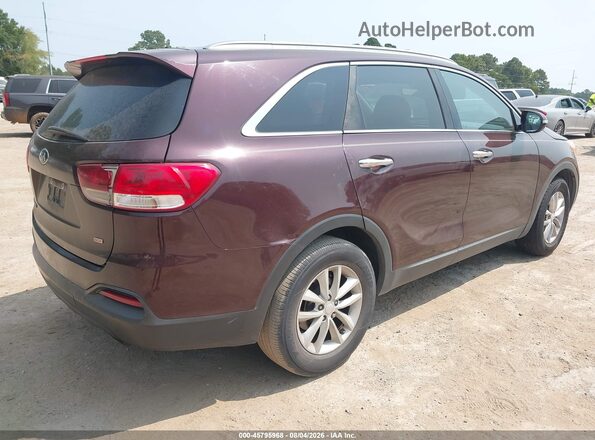 5XYPG4A3XJG409130 2018 KIA SORENTO Purple Задня права чверть