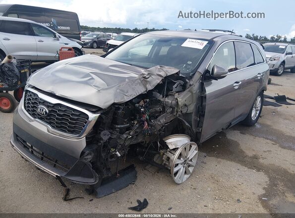 5XYPG4A3XKG437771 2019 KIA SORENTO Gray Front left