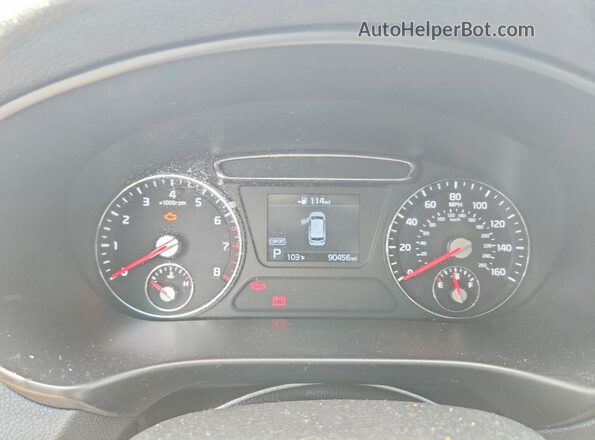 5XYPG4A50LG615481 2020 KIA SORENTO Maroon Вид щитка приладів