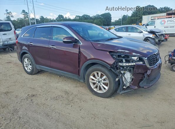 5XYPG4A50LG615481 2020 KIA SORENTO Maroon Передня права чверть