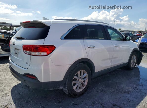 5XYPG4A51GG002968 2016 KIA SORENTO White Tył prawy