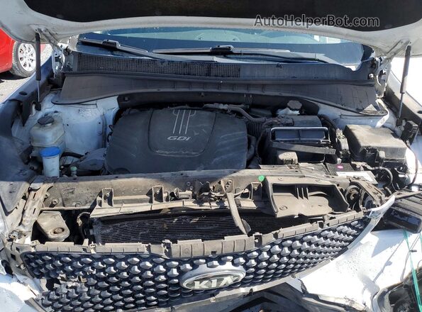 5XYPG4A51GG002968 2016 KIA SORENTO White Widok komory silnika
