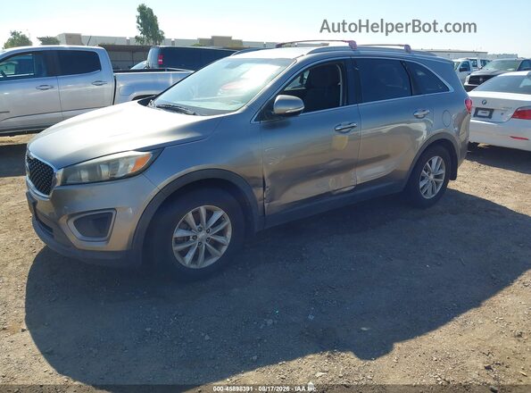 5XYPG4A51GG015641 2016 KIA SORENTO Gray Առջևի ձախ երեք քառորդ տեսարան