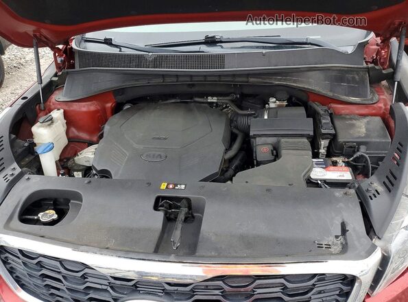 5XYPG4A58LG634683 2020 KIA SORENTO Red Engine compartment view
