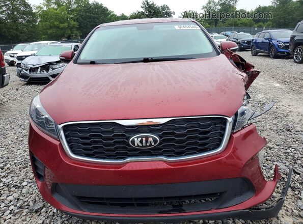 5XYPG4A58LG634683 2020 KIA SORENTO Red Front view