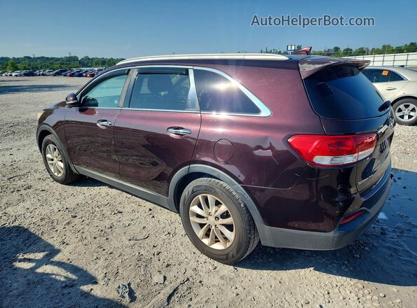 5XYPG4A5XGG002466 2016 KIA SORENTO Burgundy Հետևի ձախ