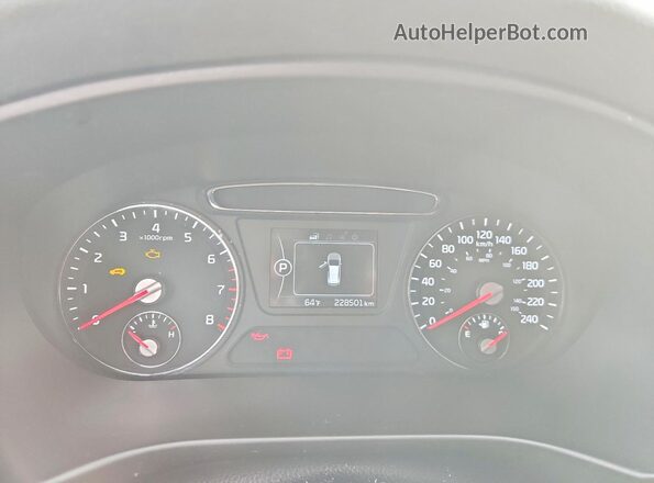 5XYPGDA13GG062215 2016 KIA SORENTO Серый Вид щитка приборов
