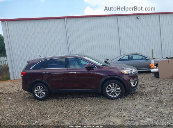 5XYPGDA30GG126549 2016 KIA SORENTO Burgundy Вид задньої частини салону