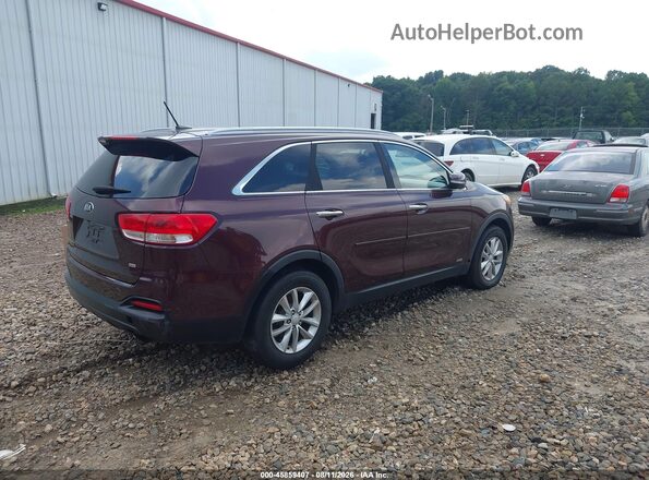 5XYPGDA30GG126549 2016 KIA SORENTO Burgundy Задня права чверть
