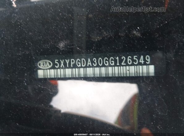 5XYPGDA30GG126549 2016 KIA SORENTO Burgundy 