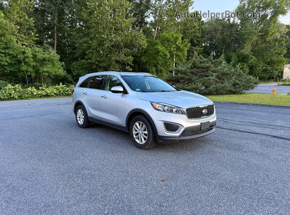 5XYPGDA30GG154433 2016 KIA SORENTO Silver Rear left