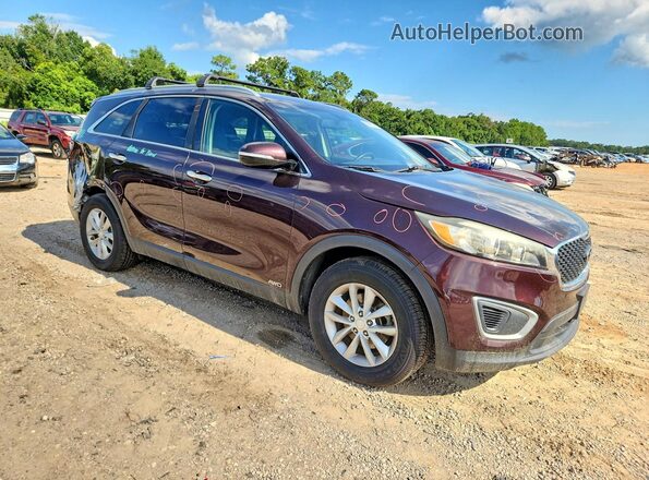 5XYPGDA31GG048802 2016 KIA SORENTO Бордовый Передняя правая четверть
