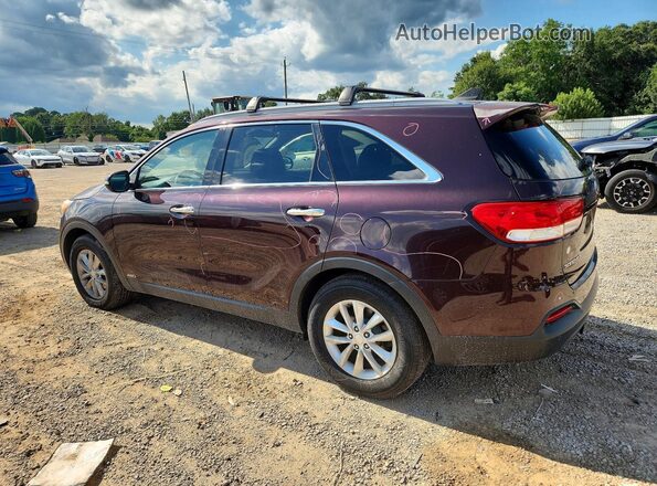 5XYPGDA31GG048802 2016 KIA SORENTO Бордовый Задняя левая четверть