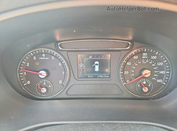 5XYPGDA31GG048802 2016 KIA SORENTO Бордовый Вид щитка приборов