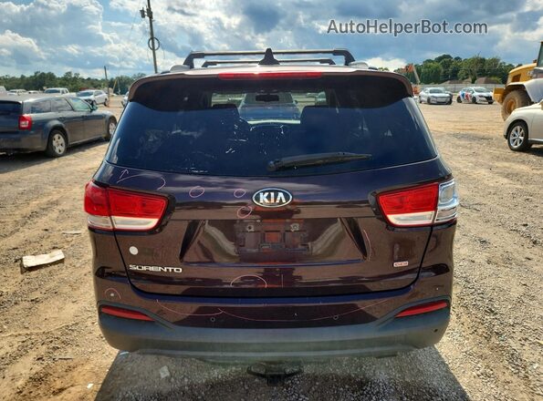 5XYPGDA31GG048802 2016 KIA SORENTO Бордовый Вид сзади