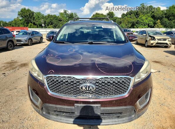 5XYPGDA31GG048802 2016 KIA SORENTO Бордовый Вид спереди