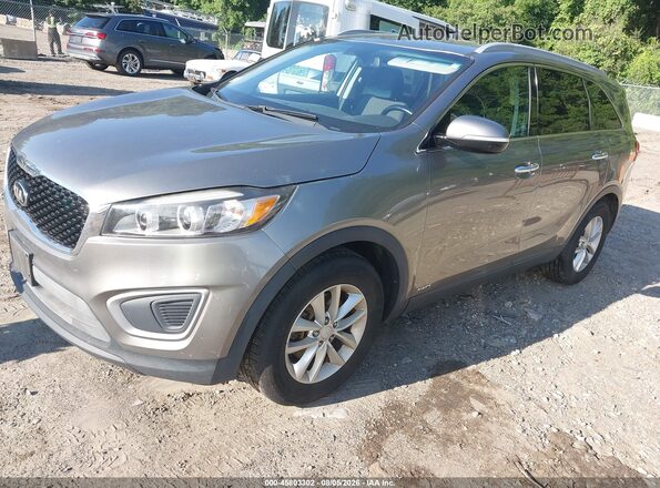 5XYPGDA31GG057774 2016 KIA SORENTO Gray წინა მარცხენა ხედი სამი მეოთხედიდან