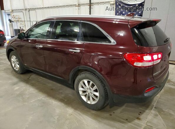 5XYPGDA32GG133941 2016 KIA SORENTO Burgundy Հետևի ձախ