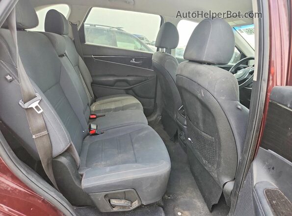 5XYPGDA33KG466870 2019 KIA SORENTO Burgundy Widok wnętrza z tyłu
