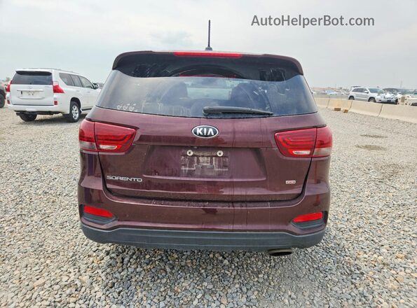 5XYPGDA33KG466870 2019 KIA SORENTO Burgundy Widok z tyłu
