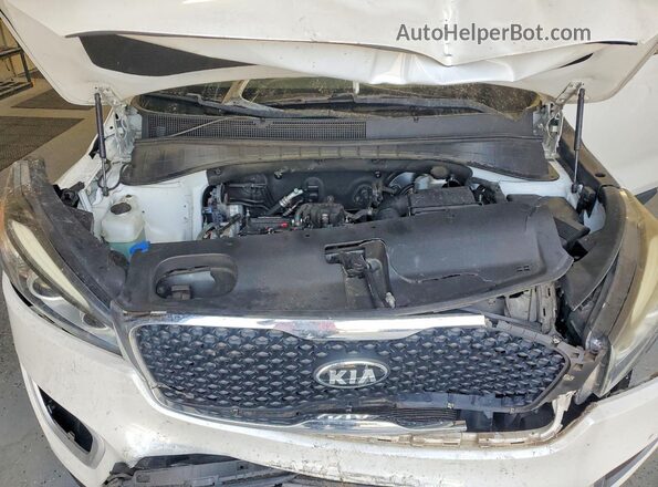 5XYPGDA34GG020735 2016 KIA SORENTO White Вид підкапотного простору