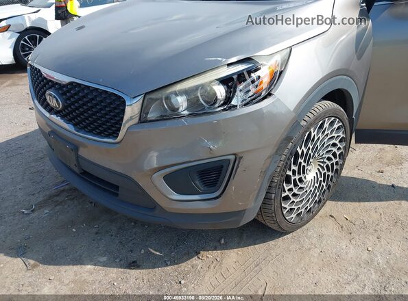 5XYPGDA34GG023344 2016 KIA SORENTO Gray Widok z przodu