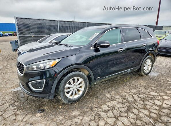 5XYPGDA34HG264595 2017 KIA SORENTO Черный Задняя левая четверть