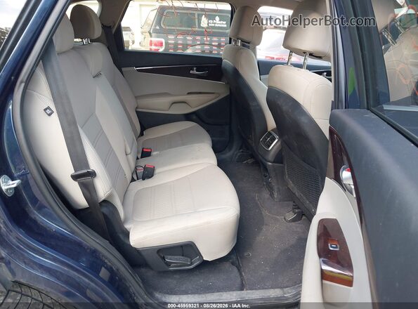 5XYPGDA34HG296429 2017 KIA SORENTO Blue Widok naklejki z numerem VIN