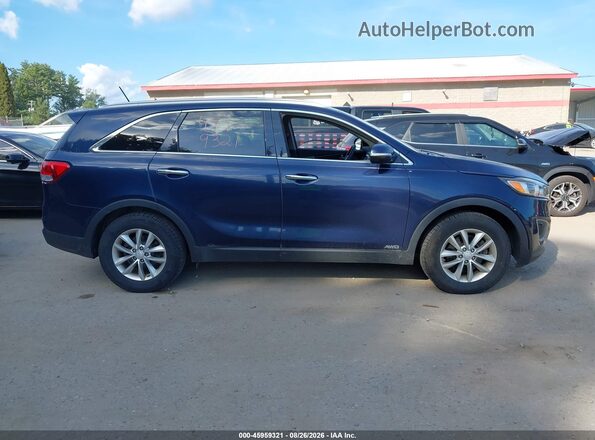 5XYPGDA34HG296429 2017 KIA SORENTO Blue Widok wnętrza z tyłu