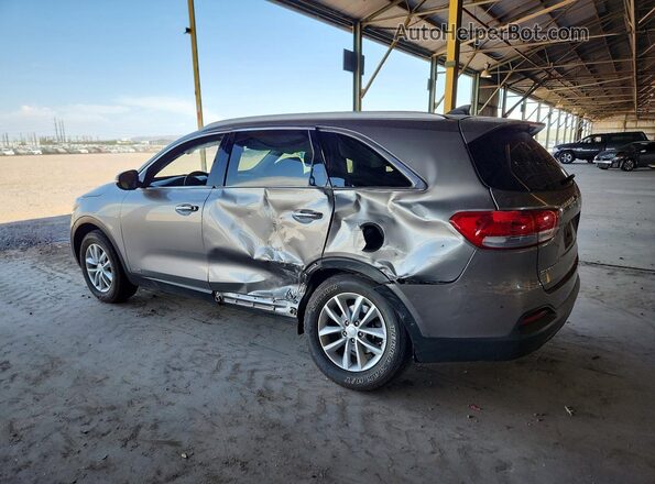 5XYPGDA34JG401587 2018 KIA SORENTO Gray Задня ліва чверть