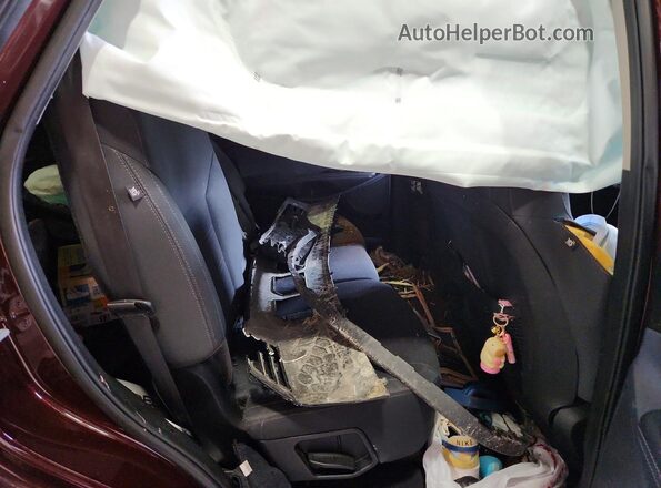 5XYPGDA34KG437491 2019 KIA SORENTO Burgundy Vista interior trasera