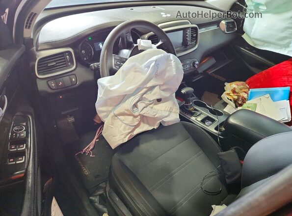 5XYPGDA34KG437491 2019 KIA SORENTO Burgundy Vista del salpicadero